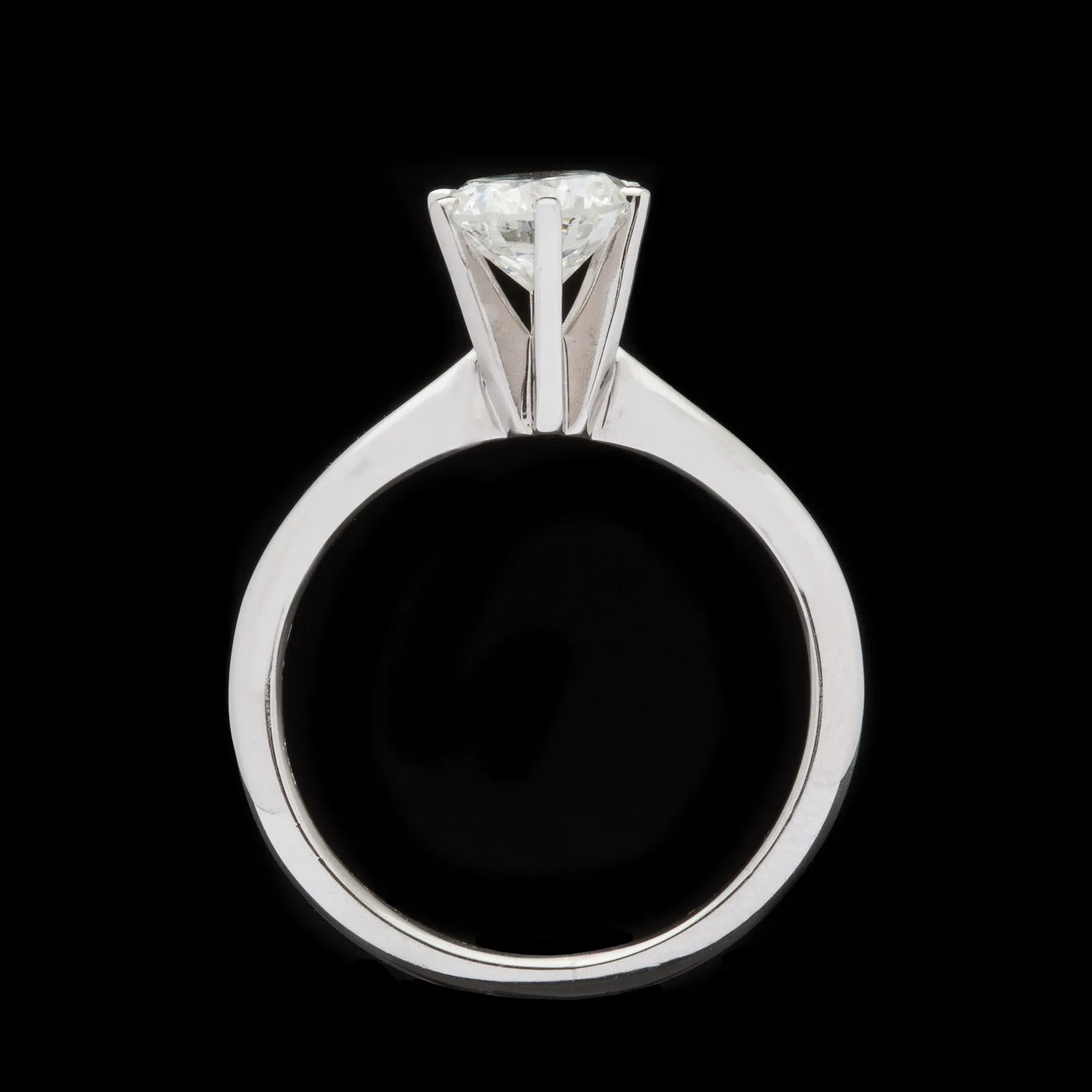 1.08-ct Diamond Solitaire Platinum Ring