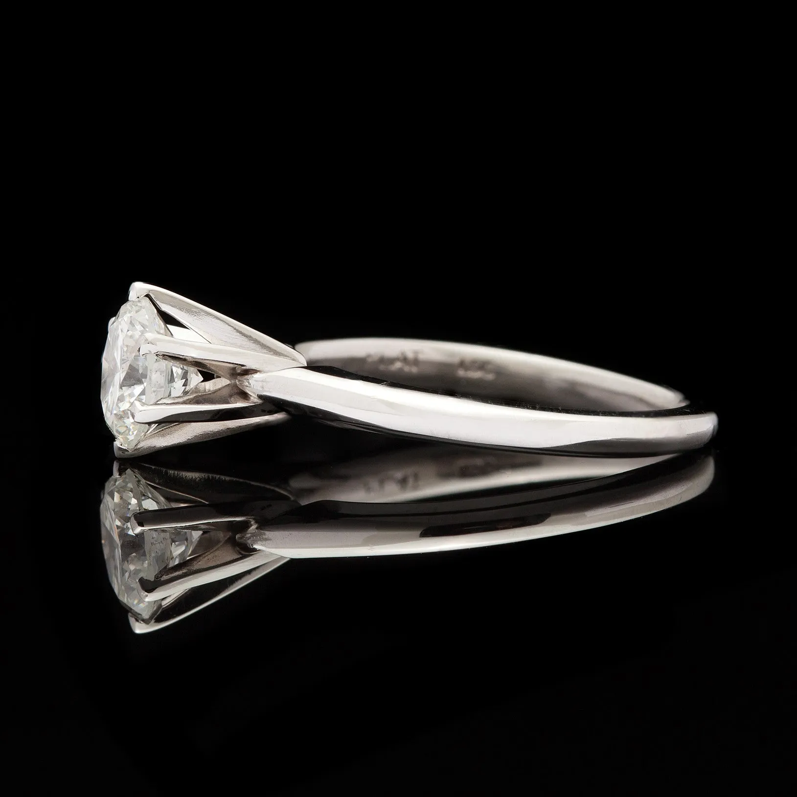 1.08-ct Diamond Solitaire Platinum Ring