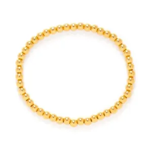 4mm Gold Stretch Bracelet