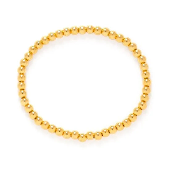 4mm Gold Stretch Bracelet