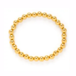 6mm Gold Stretch Bracelet