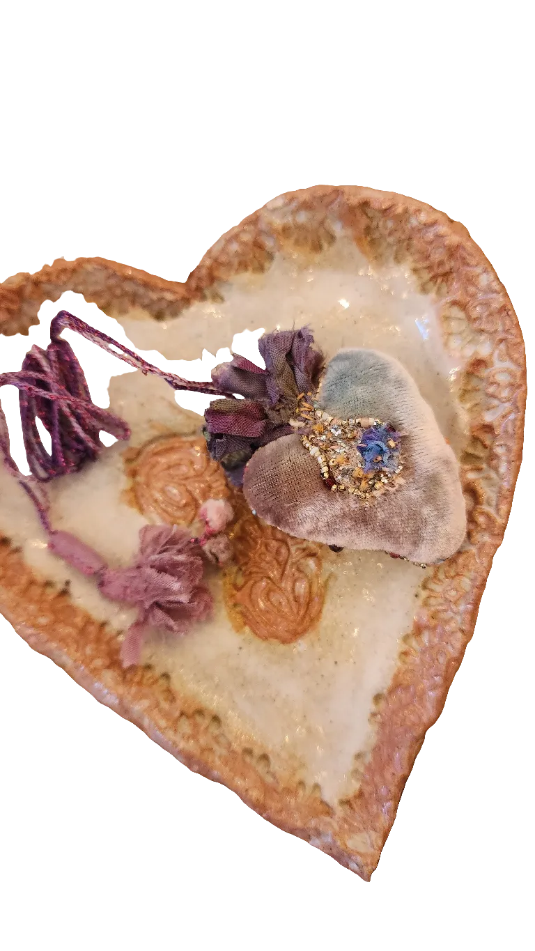 Antonia Rossi Velvet Heart Necklace