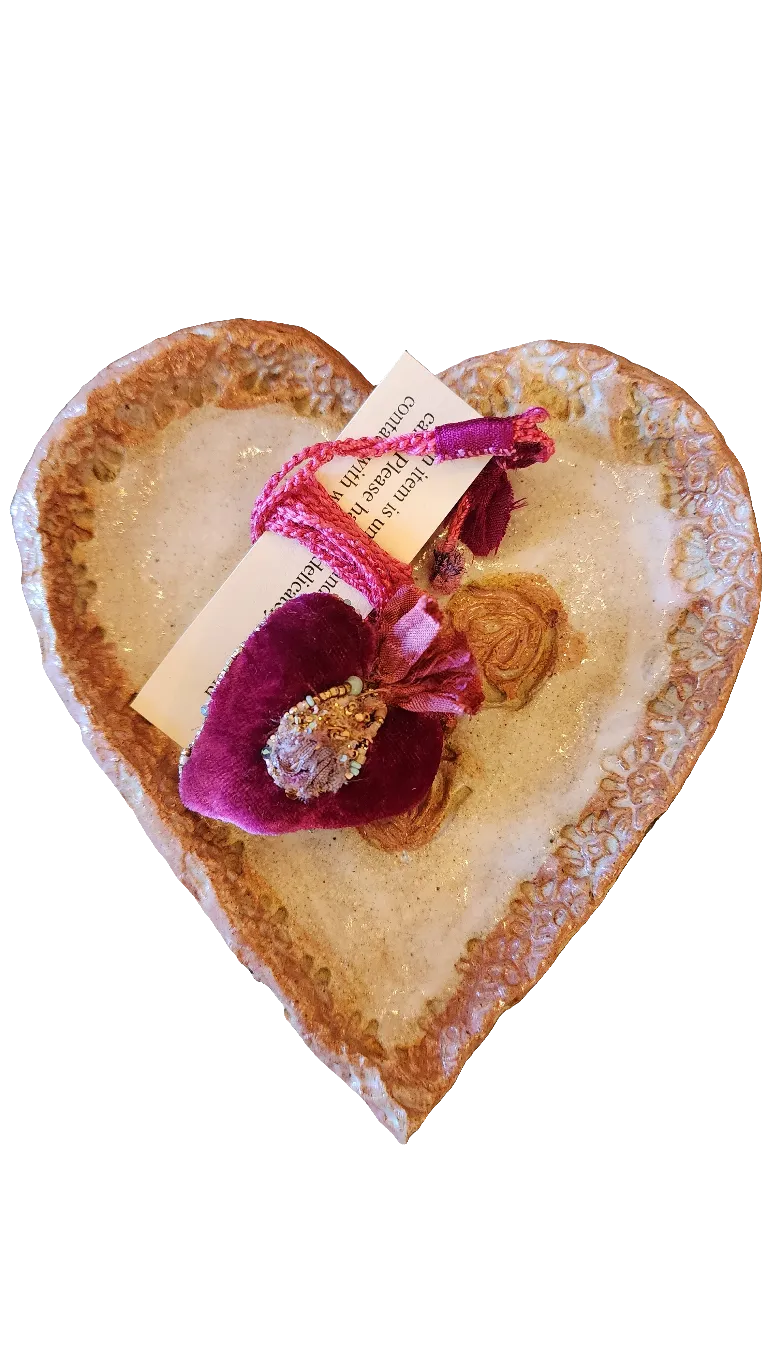 Antonia Rossi Velvet Heart Necklace