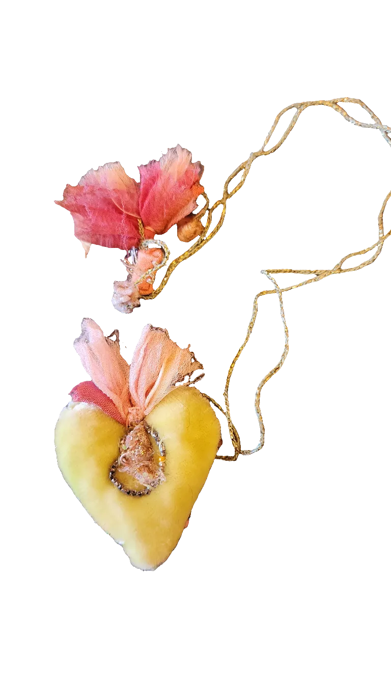 Antonia Rossi Velvet Heart Necklace