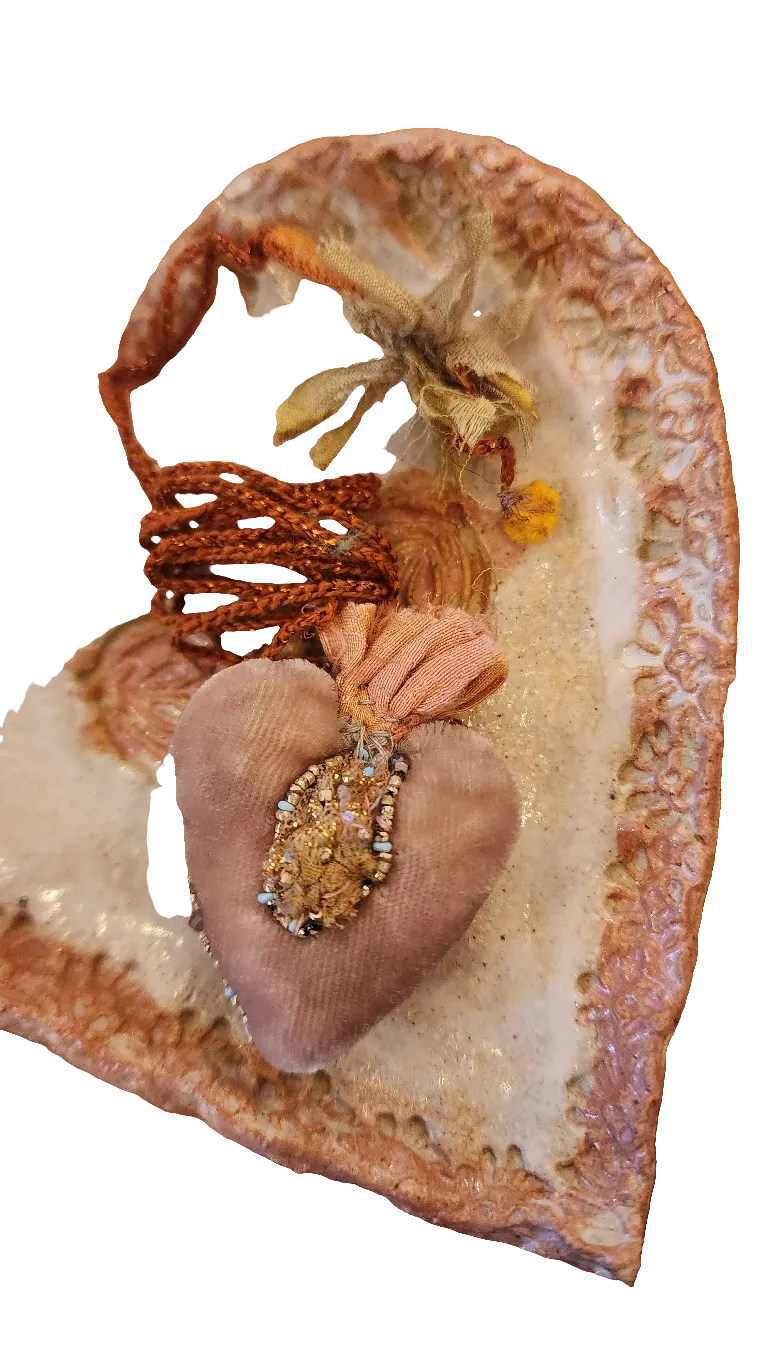 Antonia Rossi Velvet Heart Necklace