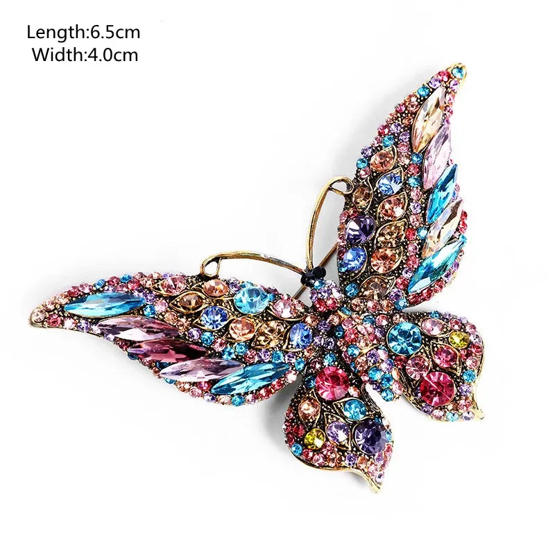 Big Flower Crystal Brooch Brooch Bridal Wedding Dress Costume Brooch Fashion Women Party Jewelry Accessories