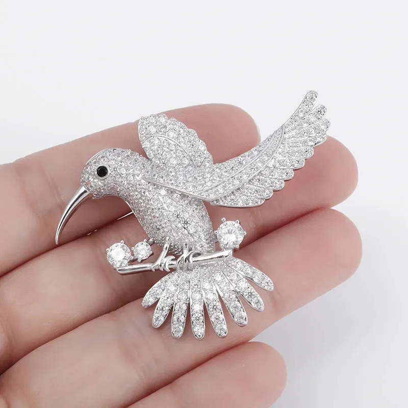 Big Flower Crystal Brooch Brooch Bridal Wedding Dress Costume Brooch Fashion Women Party Jewelry Accessories