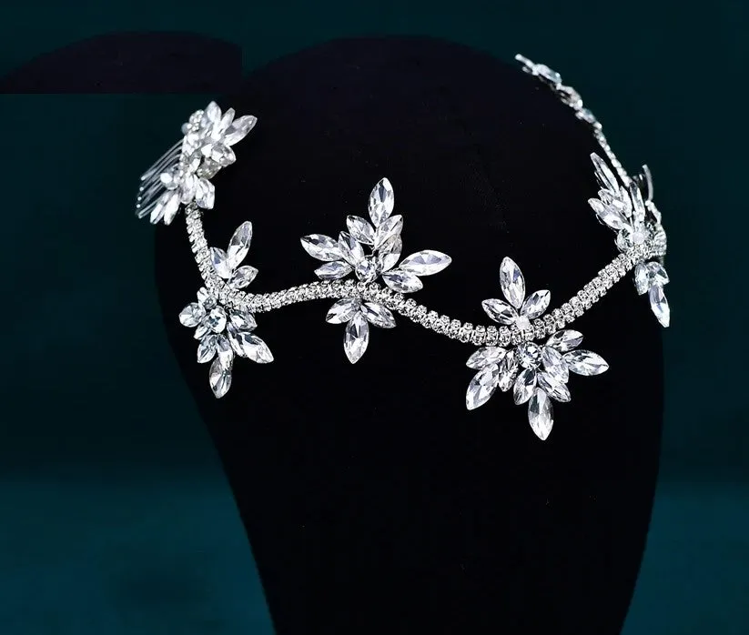 Bridal Hair Accessories l Rhinestone Wedding Headband l Hair Comb l Hairpiece HP-33