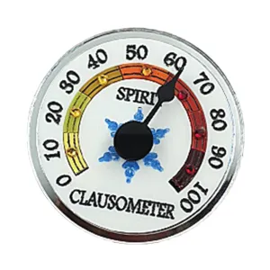 Clausometer Brooch by Cherryloco