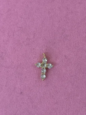 Crystal Cross Charm