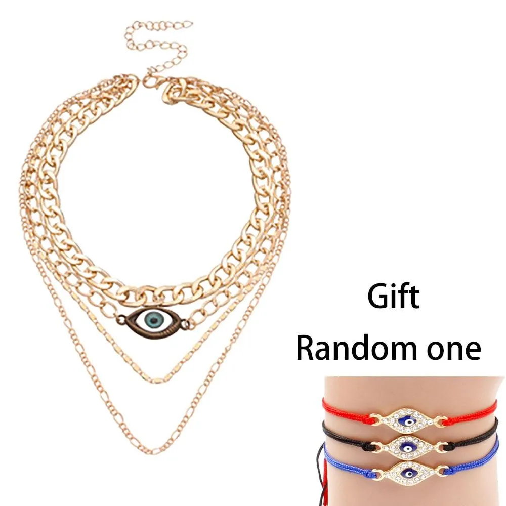 Evil Eyes Multilayer Necklaces