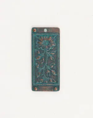 Floral Tapestry, 45x20mm, (1pc)