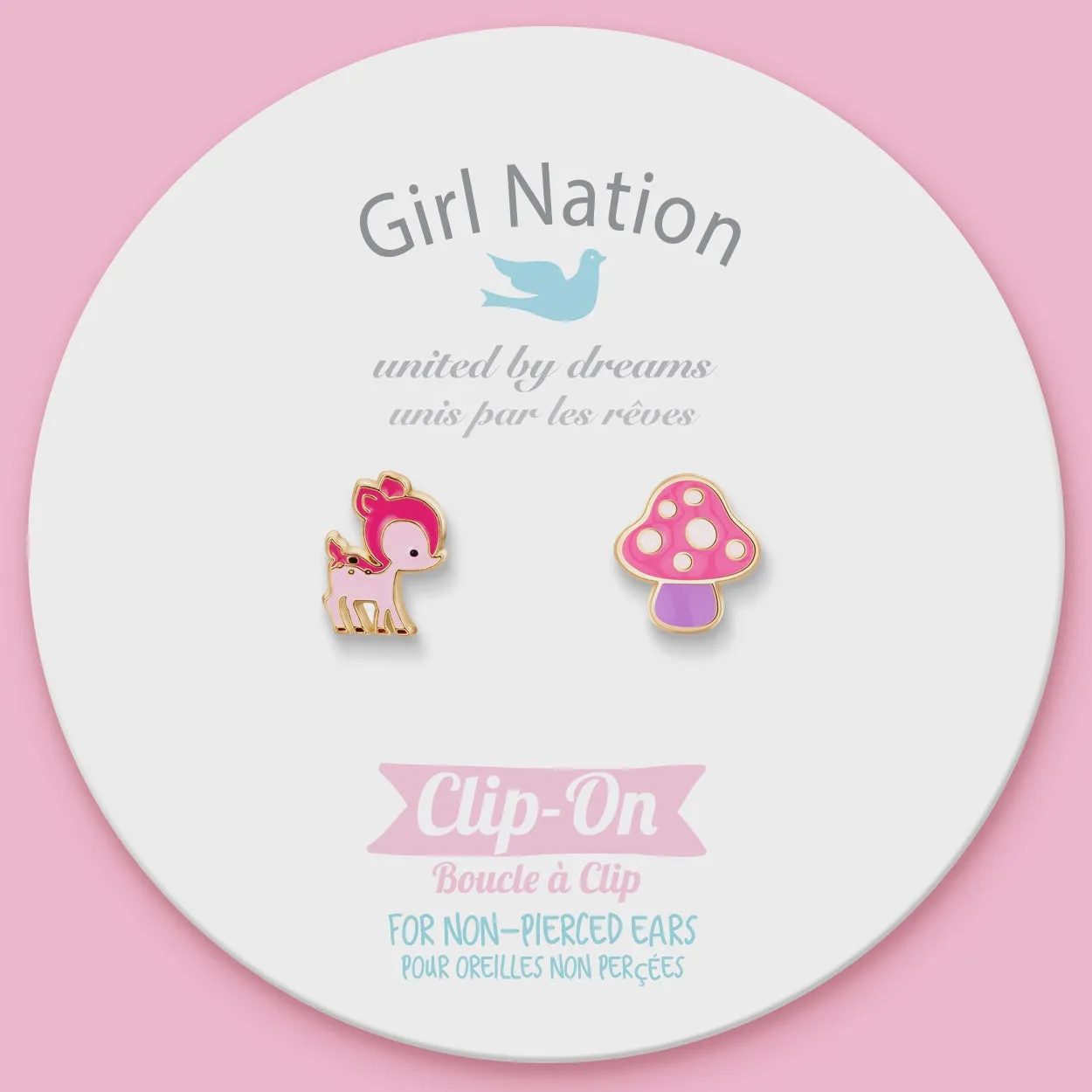 Friendly Forest Pair Clip-On Earrings
