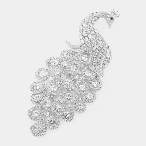 iLLASPARKZ Crystal Peacock Pin Brooch