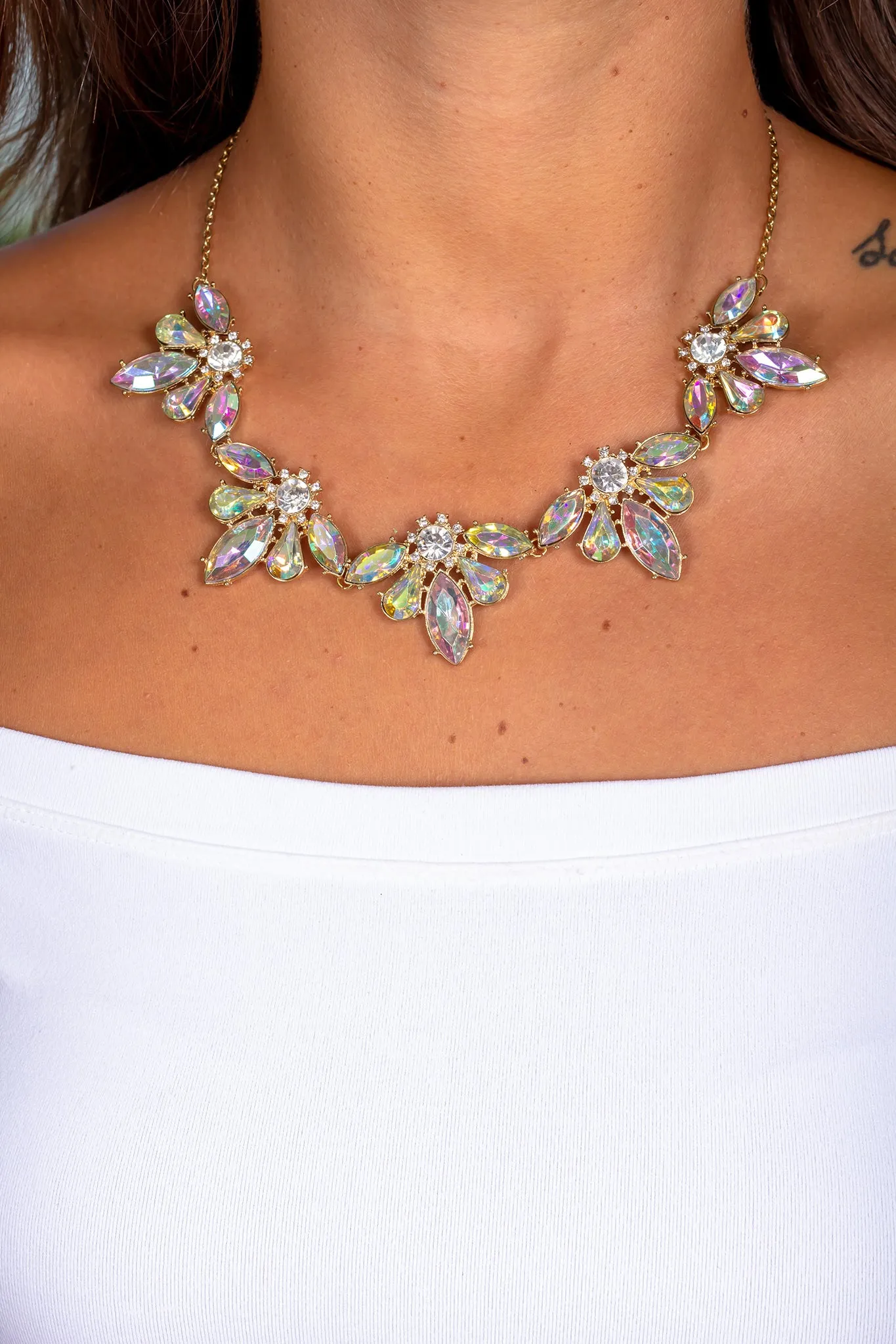 Iridescent Statement Necklace