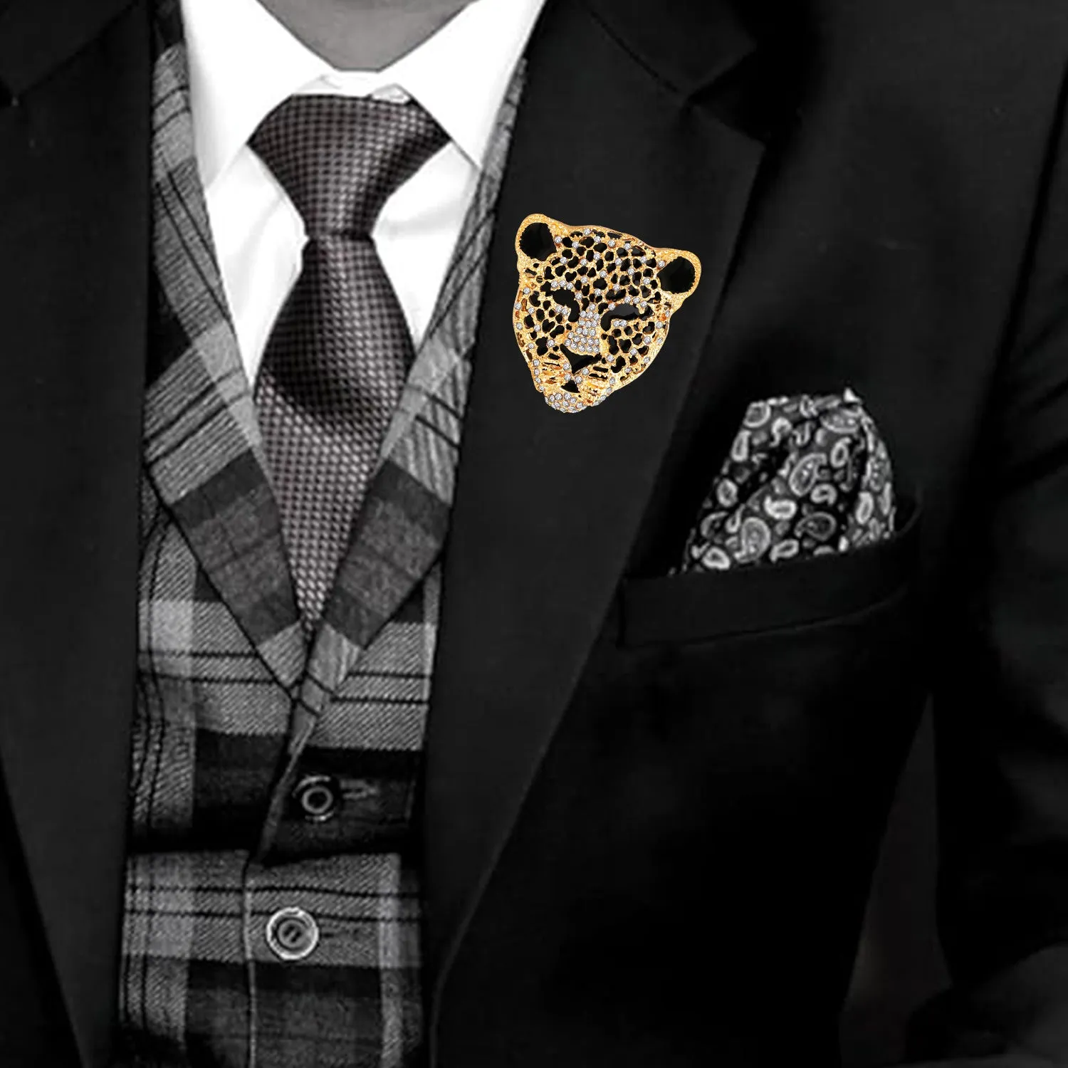 Lion Face Brooch / Lapel Pin