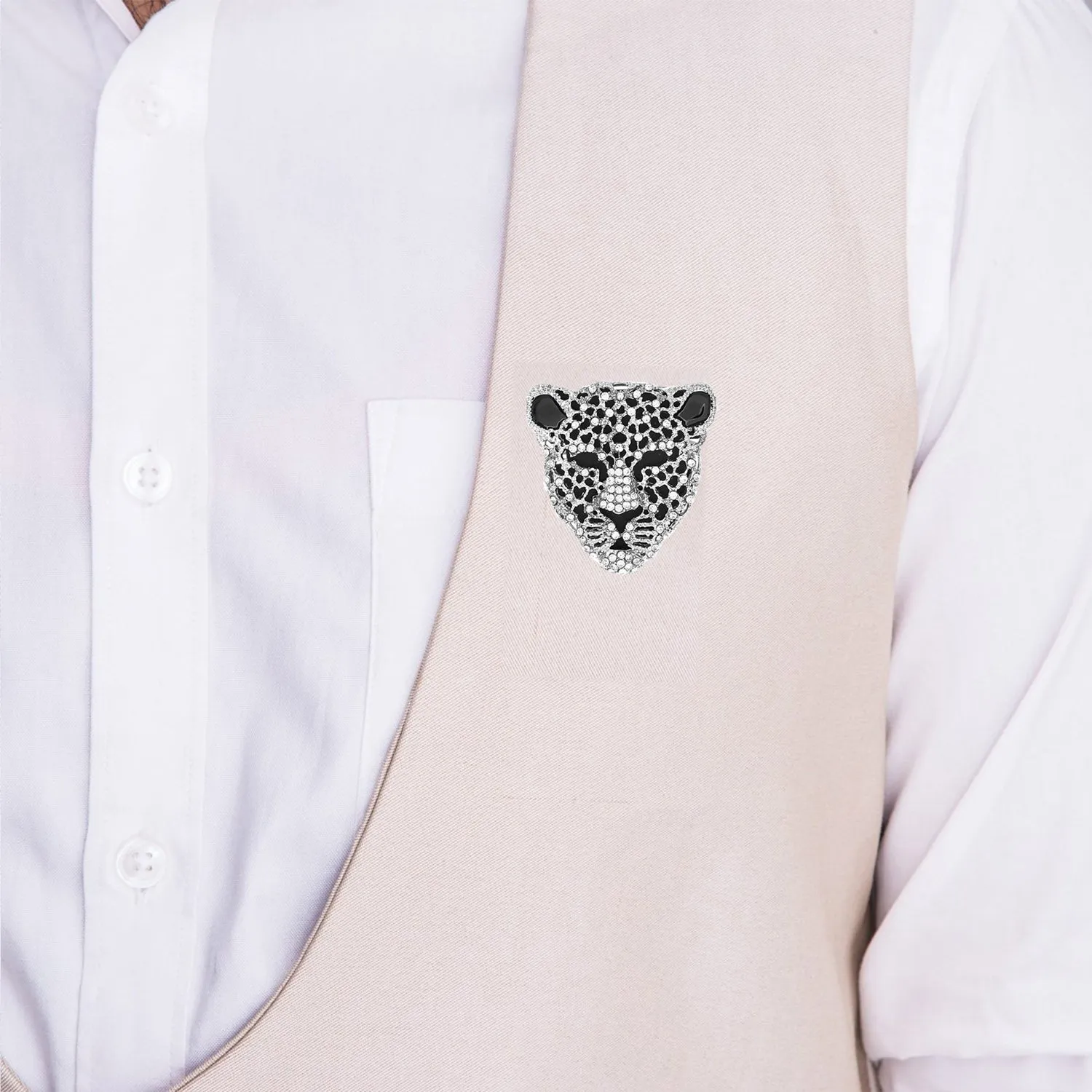 Lion Face Brooch / Lapel Pin