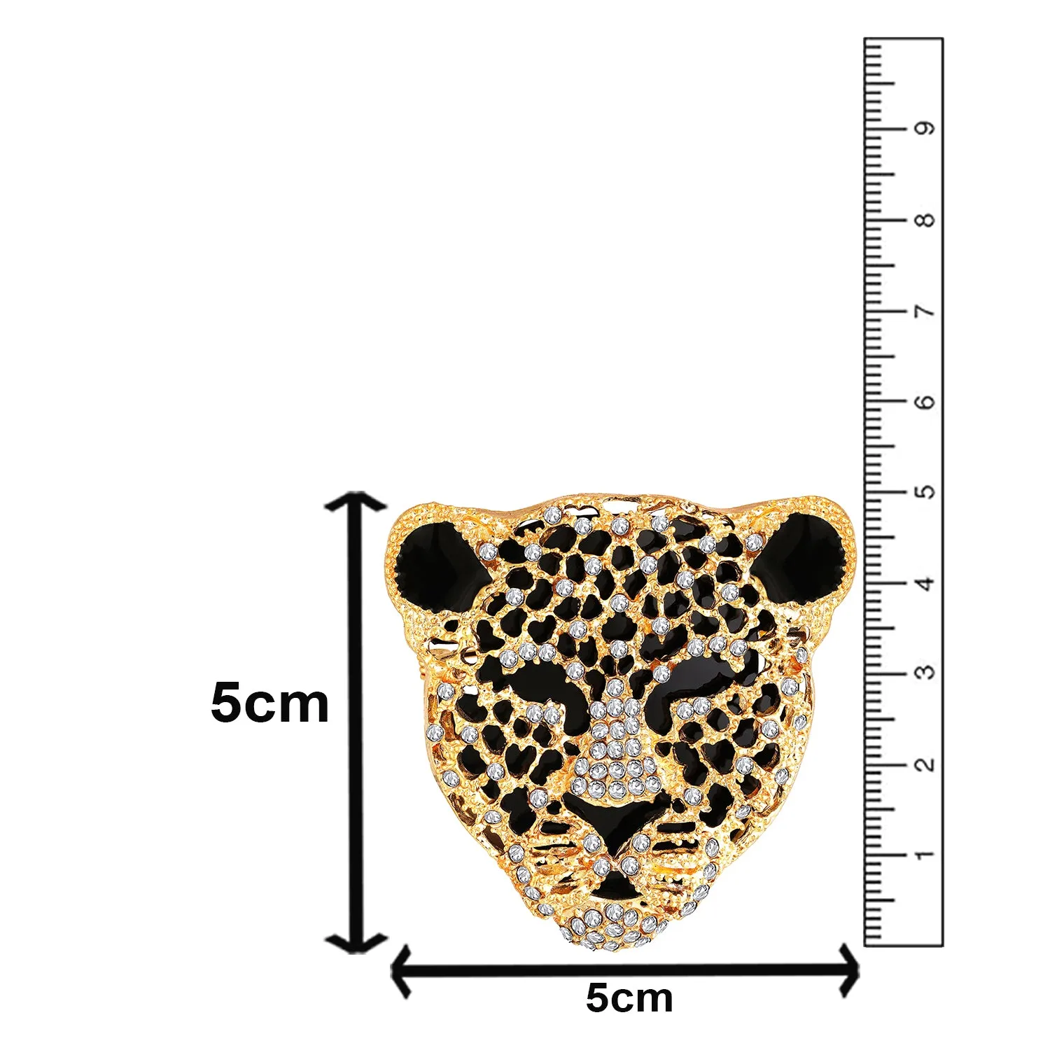 Lion Face Brooch / Lapel Pin