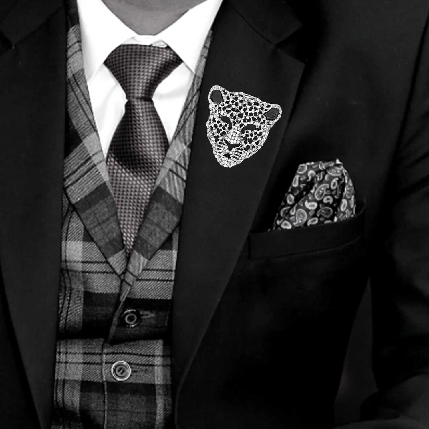Lion Face Brooch / Lapel Pin