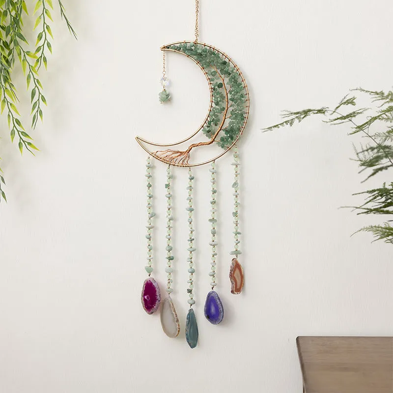 Natural Agate Crystal Crushed Stone Dream Catcher