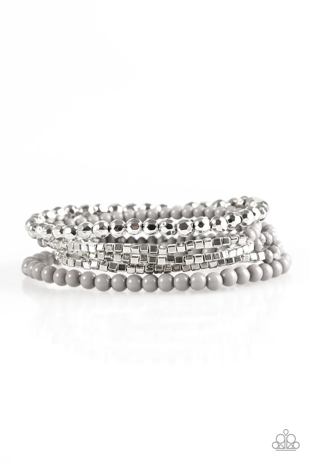 Open Door Jewelry - Colorfully Chromatic - Silver Bracelet - Paparazzi Accessories