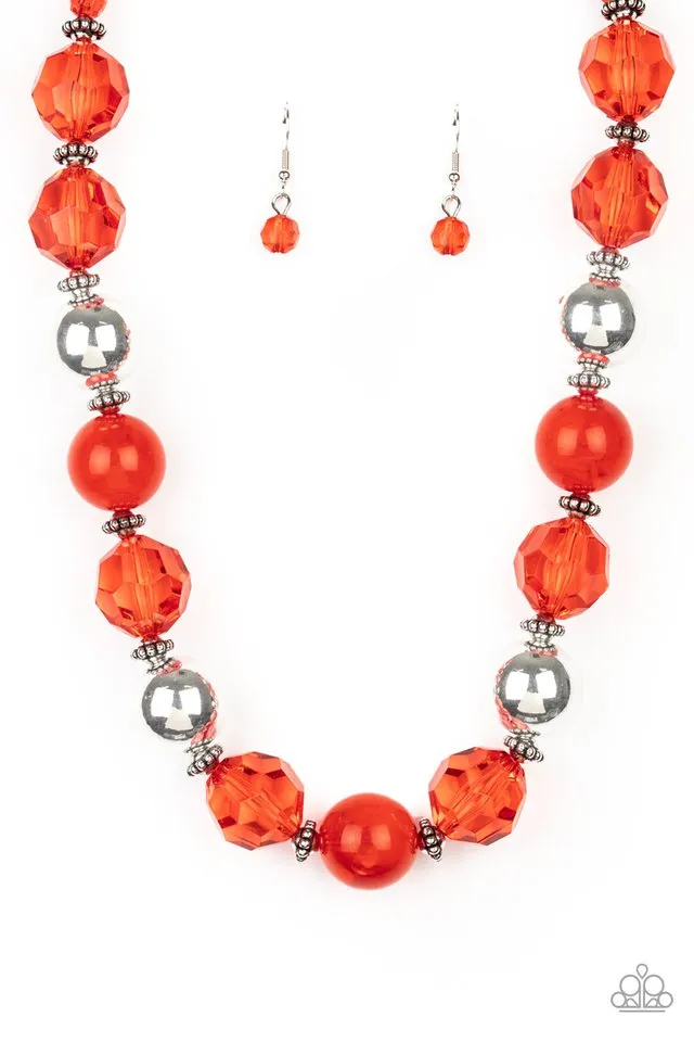 Paparazzi Necklace ~ Very Voluminous - Red
