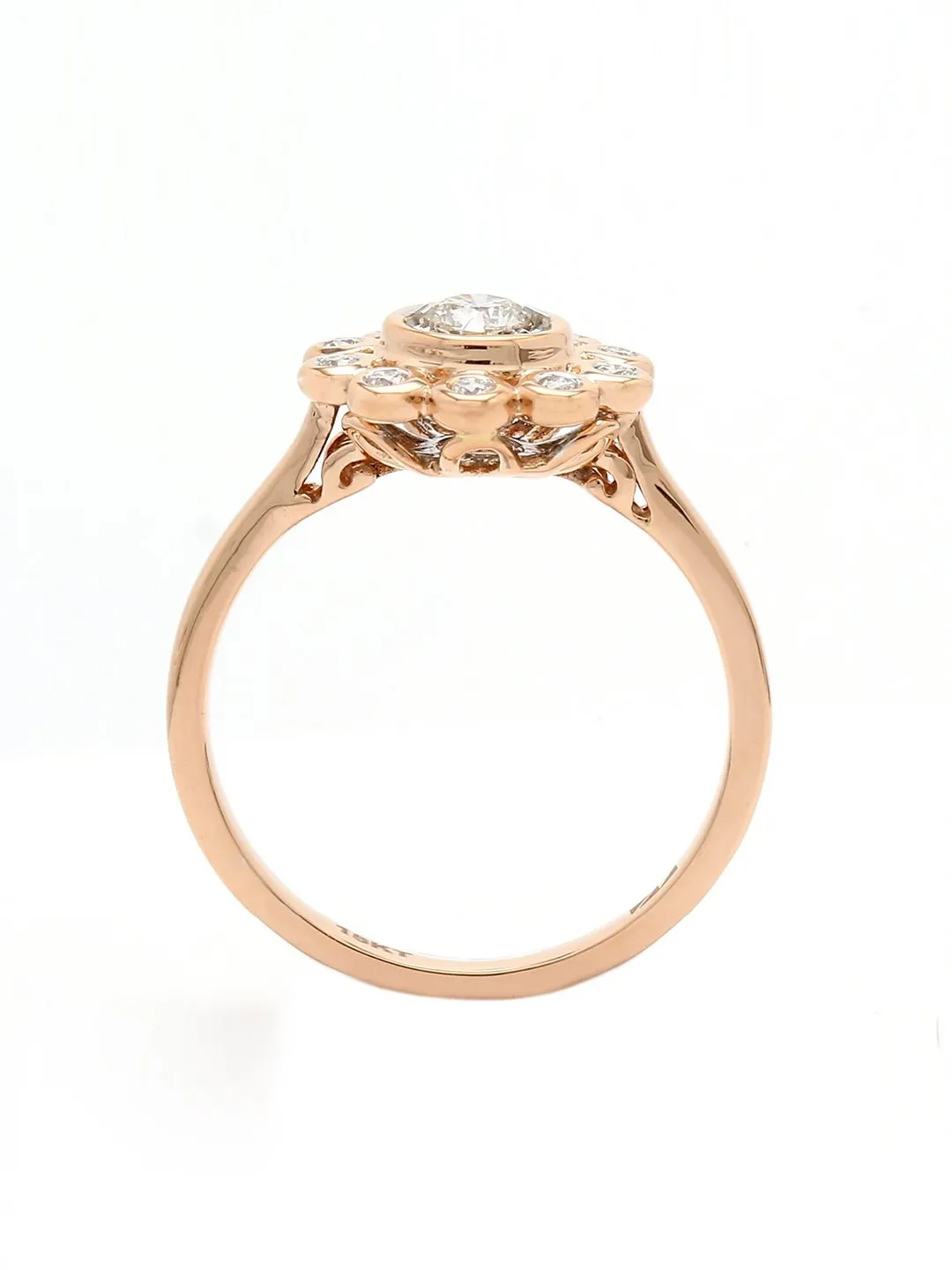 Real Diamond Illussion Solitaire Ring