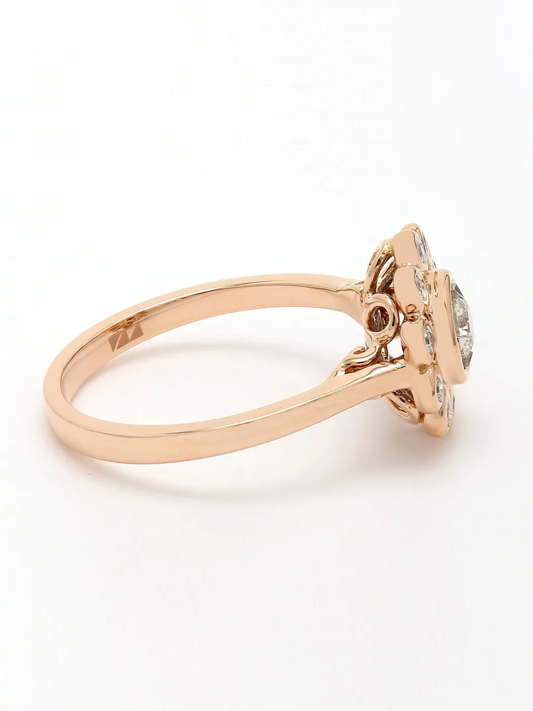 Real Diamond Illussion Solitaire Ring