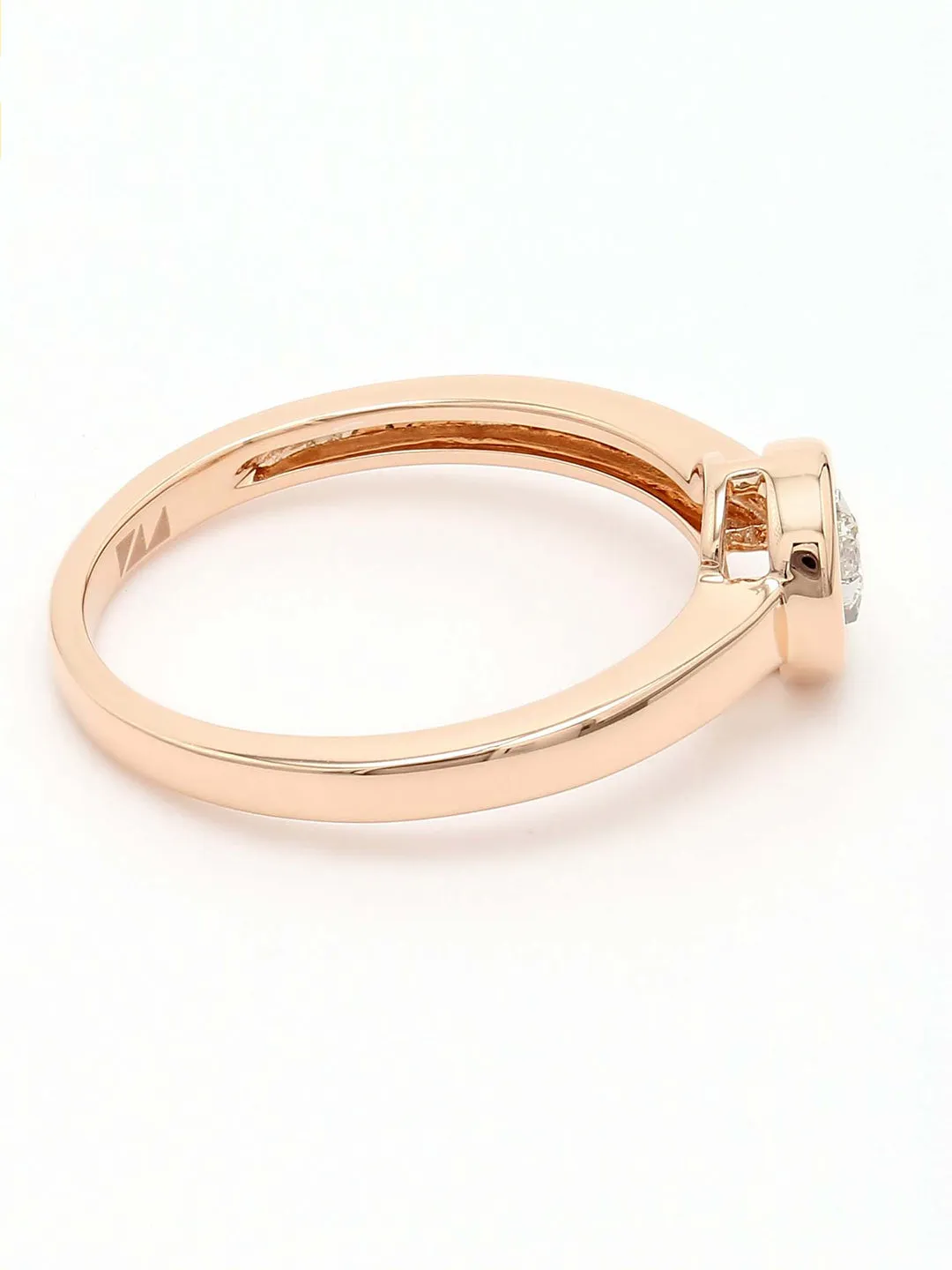 Real Diamond Illussion Solitaire Star Ring