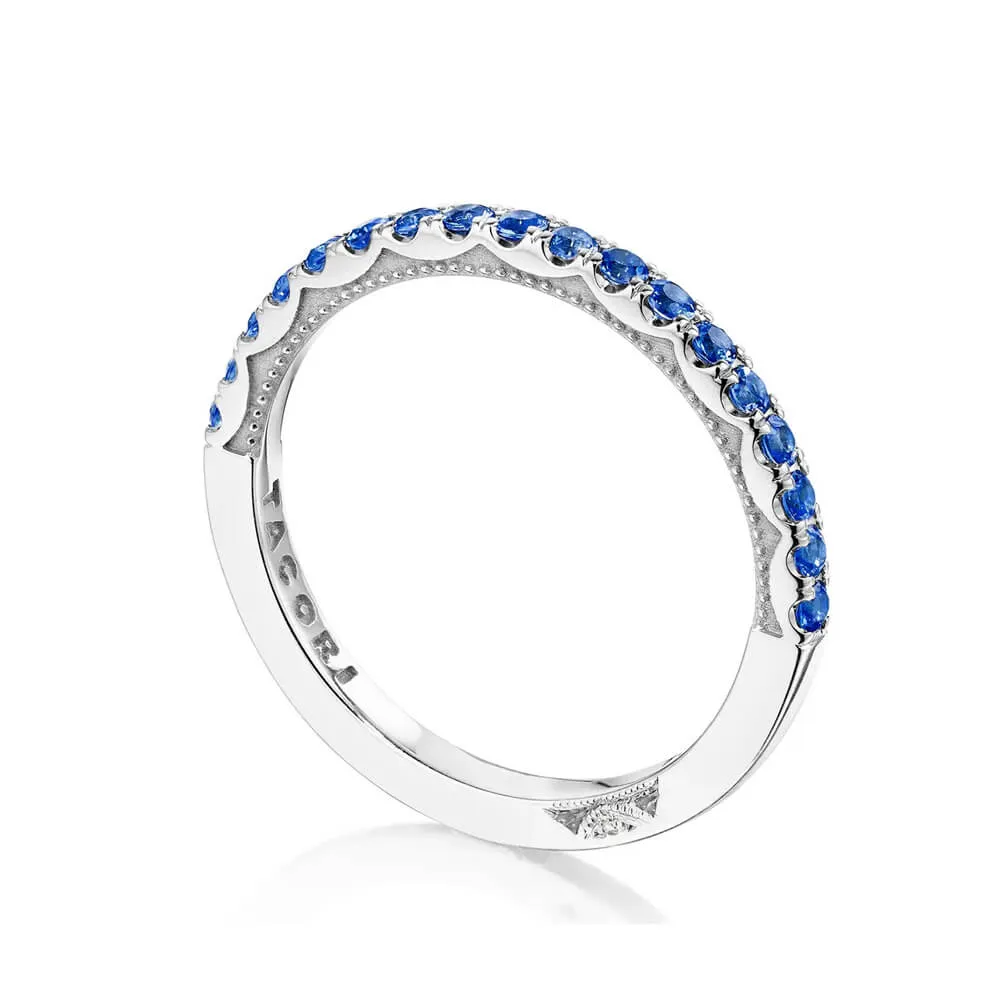 Tacori Platinum 1/2 Way String of Sapphires Ring 2667B12BS