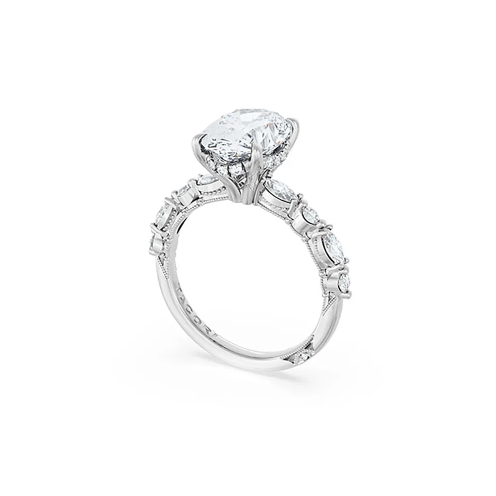 Tacori Sculpted Crescent Oval Solitaire Engagement Ring