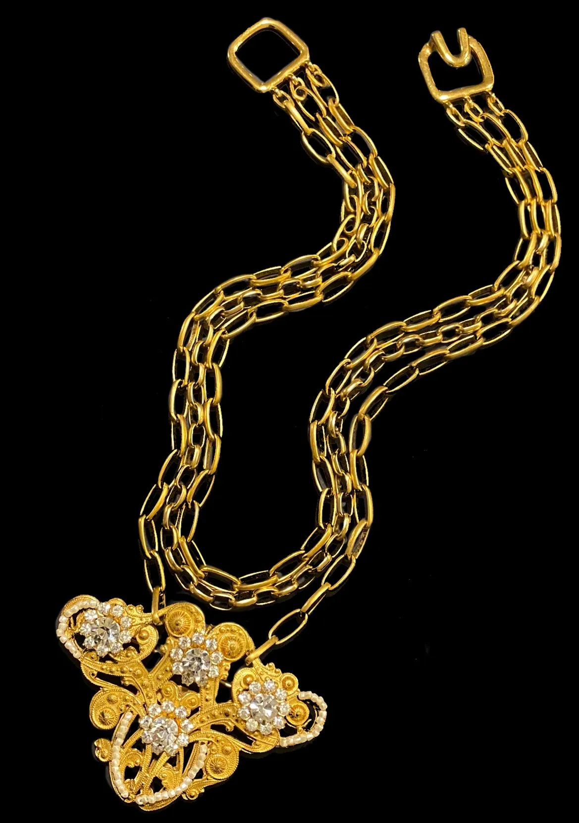 Vintage 1950s Miriam Haskell Brooch