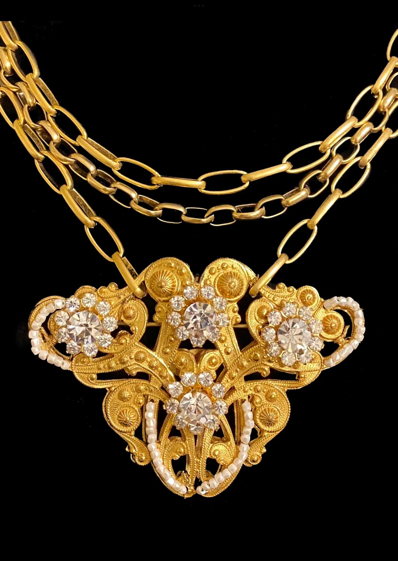 Vintage 1950s Miriam Haskell Brooch