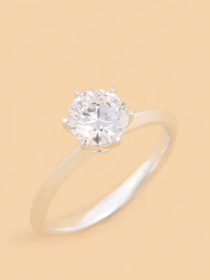 Westside X Pome Sparkling Lab Diamond Solitaire Ring